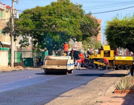 Plan Estadal de Vialidad llegó a Olegario Villalobos con 1.200 toneladas de asfalto