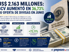 BCV incrementa a US$ 2.163 millones su oferta de divisas en junio: sube 36,73% y reduce brecha cambiaria