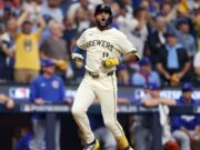 Jackson Chourio rompió un slump con par de dobletes