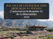 Balance de los Bachacazos Hípicos de El Pepazo: ¡7 aciertos en la Reunión 42 de La Rinconada! 2026