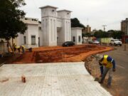 Nueva plazoleta del Estadio «Alejandro Borges» empieza a tomar forma con un diseño moderno