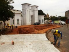 Nueva plazoleta del Estadio «Alejandro Borges» empieza a tomar forma con un diseño moderno