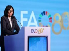 Presidenta Delcy en la FAO anunció Plan Venezuela Alimenta para lograr el hambre cero