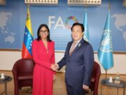 Presidenta Delcy pide apoyo a la FAO para el plan Venezuela Alimenta